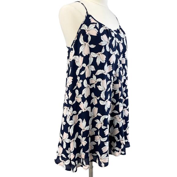 Saks Fifth Avenue Trapeze Swing Mini Dress Womens Medium Whimsy Feminine‎ Dainty - Picture 2 of 8